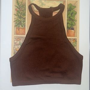 Brown Pantone forever 21 cropped tank top medium